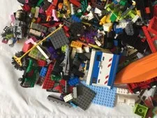 Huge Lot Lego Mixed Pieces From Many Sets 23lb Wheels Boats Cars