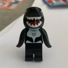 LEGO Minifigures Black Shark Costume Minifigure Figure with Headpiece