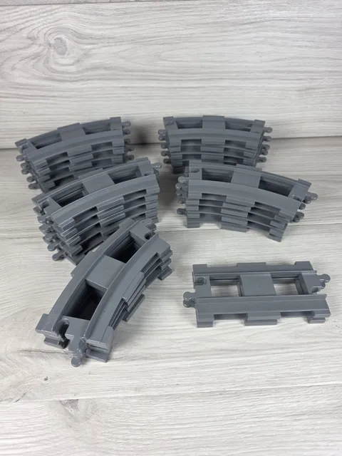 Lego Duplo Train Tracks Dark Gray Set Of 26 Replacement Pieces SU6