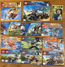 LEGO Legends of Chima Instruction Manuals Bulk Lot Ring of Fire NO PARTS