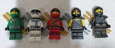 Lego Lot of 5 Ninjago SONS OF GARMADON Minifigures LLOYD, Zane, KAI, Cole, NYA,