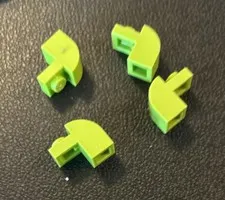 LEGO Lot of 4 Lime Green 1x2x1-1/3 Curved Top Bricks Replacement Part 6091