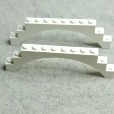 LEGO 6108 Arch 1 x 12 x 3 White x2 Genuine