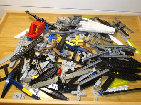 Lego Helicopter Parts Lot Blades Landing Gear