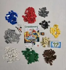 LEGO Creationary Game (3844) Replacement Parts 96 Cards, Booklet,  Dice, Legos