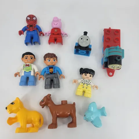 Lego DUPLO Lot of People & Animal Figures - 11 Pieces - Spiderman, Peppa, Thomas