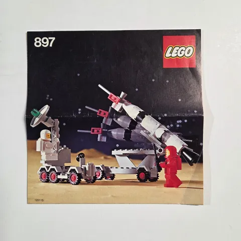 LEGO Instruction Manual 897 Classic Space Mobile Rocket Launcher Vintage 1979