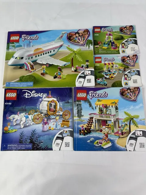 LEGO Friends Instruction Manual Only-41429 Heartlake City Airplane, 43192 Disney