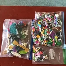 3 LEGO Lots of Multi Colored Building Pieces From Various Building Sets EUC