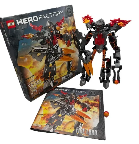 LEGO Hero Factory Fire Lord 2235 2011 Retired Building Set Complete Villain Box