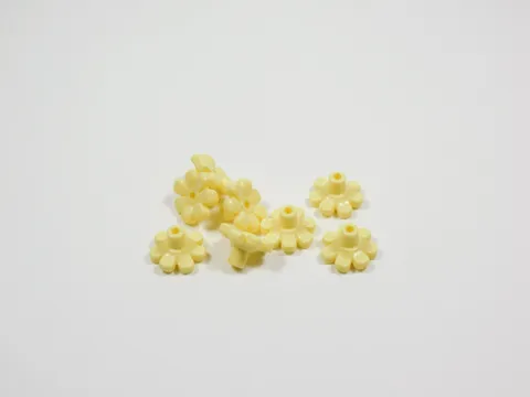 LEGO Lot of 8 Cool Pastel Yellow Flowers w/ Pin Plants Minifig I12
