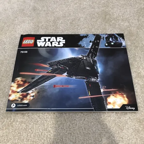 Star Wars Lego 75156 Krennic's Imperial Shuttle Instructions Manual Book