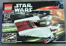 LEGO Star Wars A-Wing Fighter 6207 Complete W/ Minifigs OPEN BOX & Instructions!