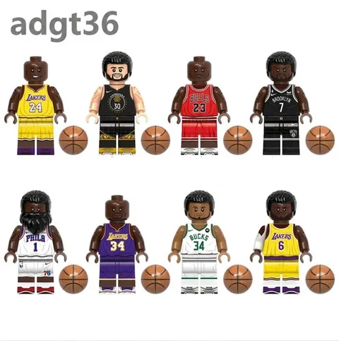 Custom LEGO Basketball All-time Stars Kobe, Curry, Jordan,. (Description Below!)