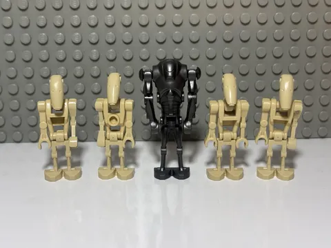 LEGO Star Wars Separatist Droid Army Lot - Super Battle Droid & 4x B1 Droids