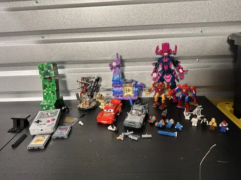 Lego Set Lot - Complete Build With Mini figures - Marvel - Gameboy - Minecraft