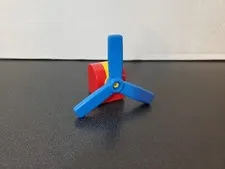 DUPLO Osprey  Blue Propellor & Red/Yellow Pivoting Propeller Holder 2x2 31248c01