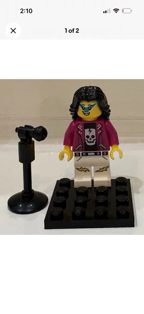 Lego Mini figure Rock Singer Col 410