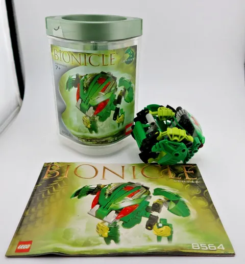 LEGO Bionicle Bohrok Lehvak 8564 Complete Set with Canister & Instruction Manual