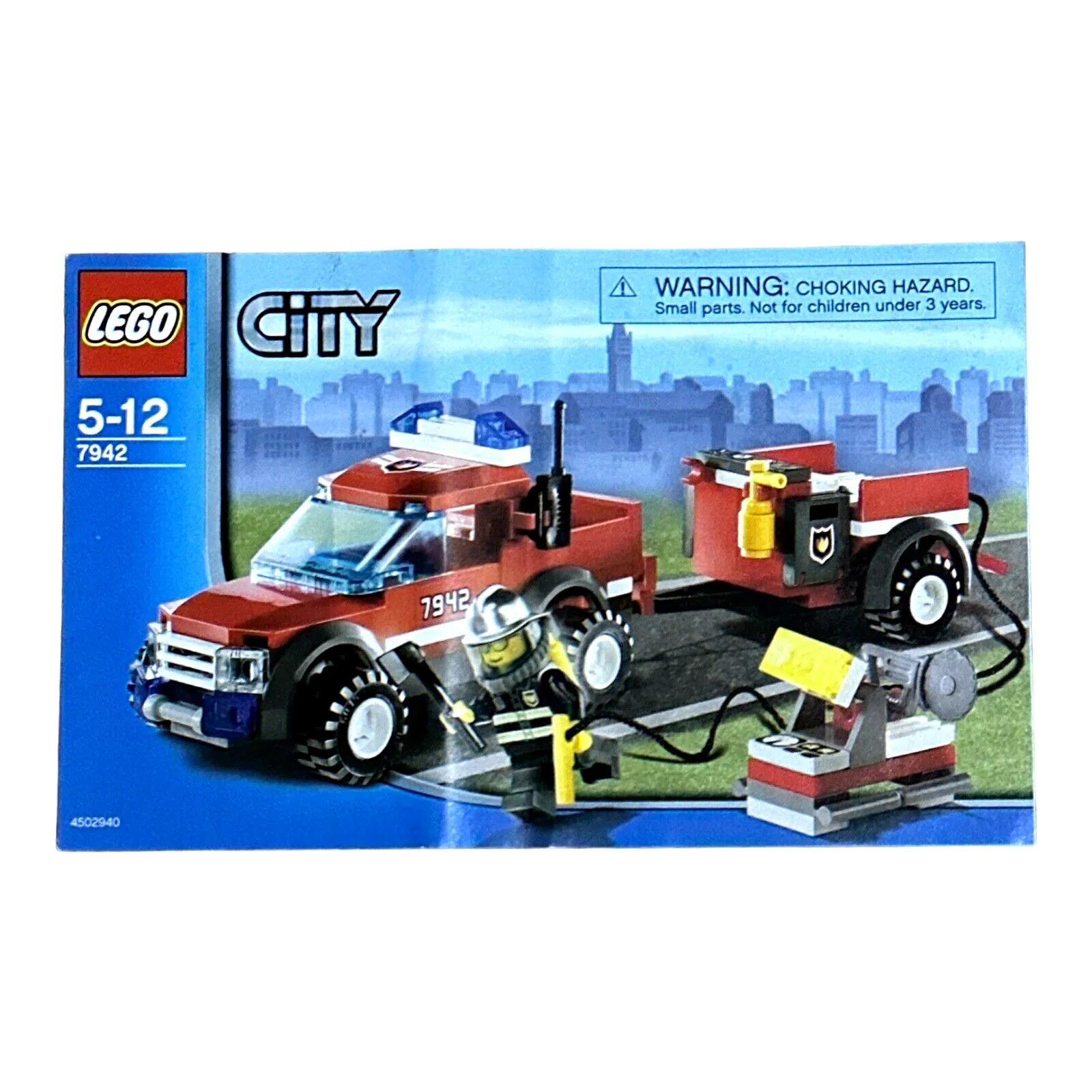 Lego City 7942 Off-Road Fire Rescue Instructions Only