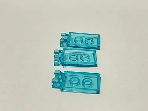 Lego 30350 Transparent Blue Replacement Add-on Pieces Parts Lot of 3