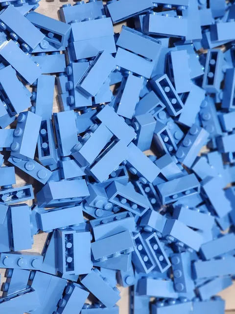 Lego 3622 Medium Blue Qty 212 NEW Brick 1 x 3
