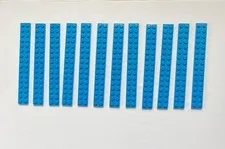 LEGO Part 4282 (Qty 12) Plate 2x16  Available in 4 colors NEW