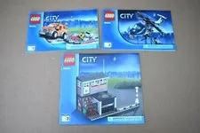 LEGO MANUAL, CITY #60009, BUILDING, NO BRICKS, BOOKS 1, 2 & 3,  B20