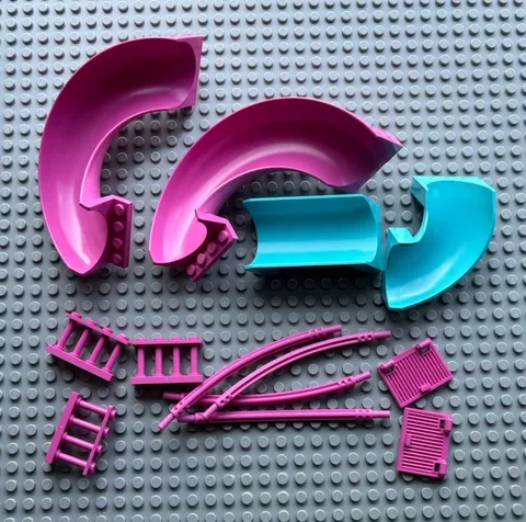 Lego 41347 Replacement Parts Heartlake Resort Parts Pink Hose x 4 32200 Slide