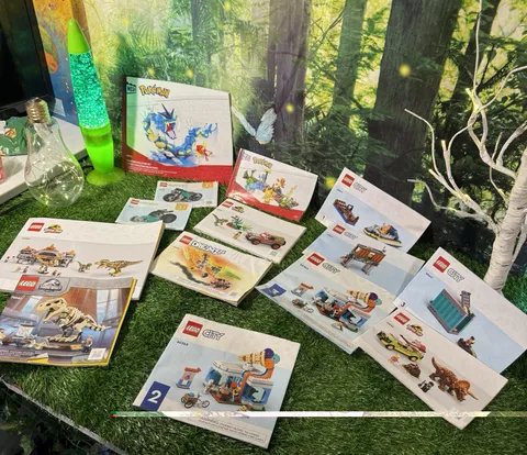 Lego Instruction Manual Lot Jurassic World, Pokémon, City Dreamz Books Only