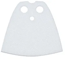 LEGO White Cloth Cape for Minifigures - Spongy Stretchable Fabric NEW 19888