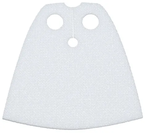 LEGO White Cloth Cape for Minifigures - Spongy Stretchable Fabric NEW 19888