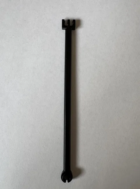 Vintage LEGO Black Hinge Bar 12L Split Rod Holder Part 2375