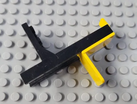 LEGO Black and Yellow Small Forklift Piece No Spring