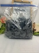 LEGO Bulk Lot 1 lb 12 oz Gray Parts Pieces Bricks Plates Genuine