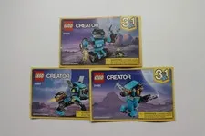 LEGO® 31062 Robo Explorer Creator 3 In 1 Instruction Manuals Only!