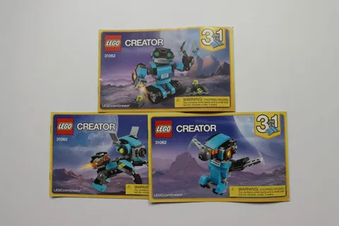 LEGO® 31062 Robo Explorer Creator 3 In 1 Instruction Manuals Only!