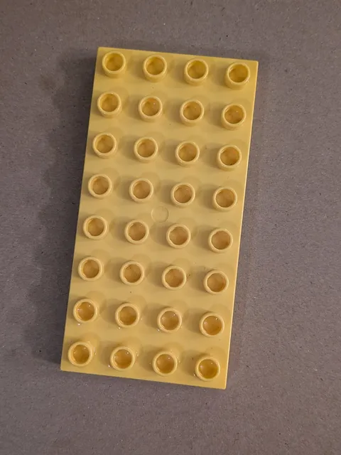 Lego Duplo Yellow 4x8 Baseplate