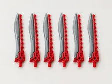 Lego 98568pb02 Mindstorms Hero Factory Weapon Saw Sword - Set of 6