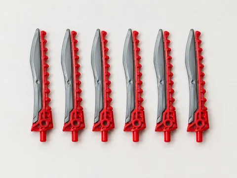 Lego 98568pb02 Mindstorms Hero Factory Weapon Saw Sword - Set of 6