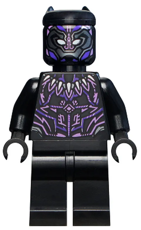 LEGO [No Color/Any Color] Black Panther - Dark Purple and Lavender Highlights sh