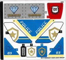 LEGO STICKER SHEET 60243 POLICE HELICOPTER CHASE from set New & Genuine