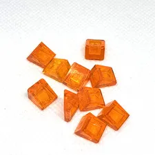 LEGO Parts - Trans-Orange Slope 30 1 x 1 x 2/3 - No 54200 - QTY 10