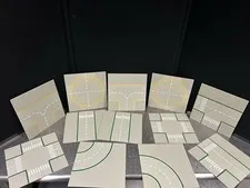 Vintage LEGO Space Lunar Landing Pad & Runway Baseplates 32x32 Lot Of 12