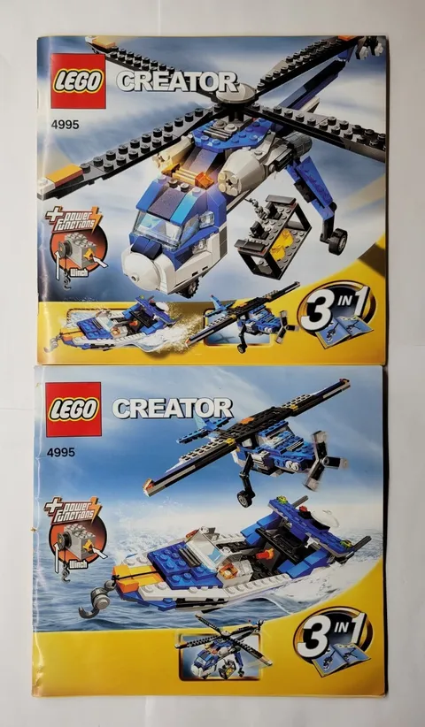 Lego Creator Set 4995 Instruction Manual Books 1 and 2 ONLY 