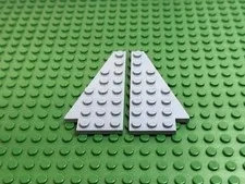 2x LEGO Sand Blue Wing Plate 8x4 Left & Right w/Stud Notch 4506 7313 #3933b 34b