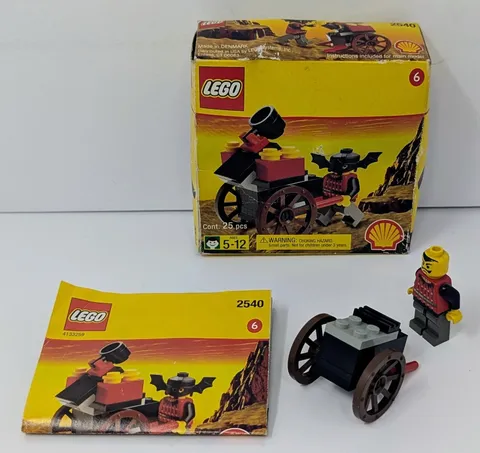 LEGO Shell Promo Fright Knights: Catapault Cart (2540) Incomplete - Box & Manual