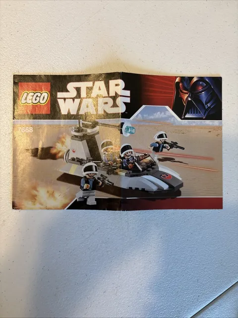 Star Wars Rebel Scout Speeder Lego Instruction Book 7668