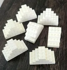 Lego White Bricks Lot Of 70 Bricks all 4x2 