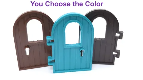 Lego 1x4x6 Door Round Top Window & Keyhole Reinforced Edge You Choose the Color